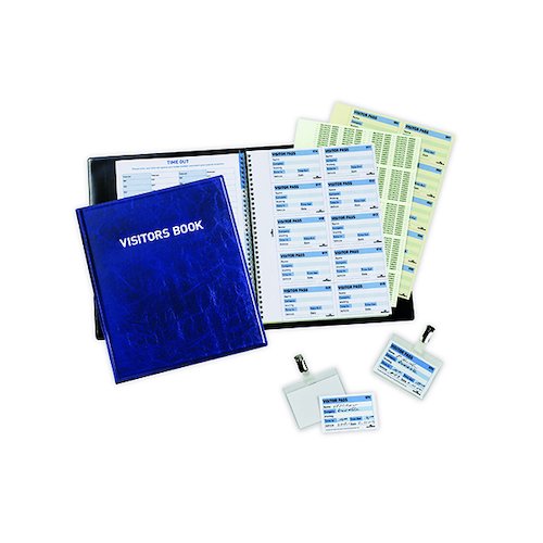 Durable Visitors Book with 100 Badge Inserts 1463/00 (DB10089)