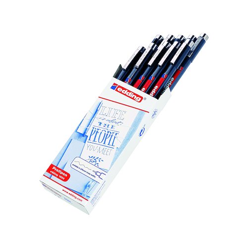 Edding 1800 Profipen Technical Pen Ultra Fine Black (10 Pack) 1800 0.1 001 (ED180001BK)