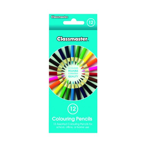 Classmaster Colouring Pencils Assorted (12 Pack) CPW12 (EG60067)