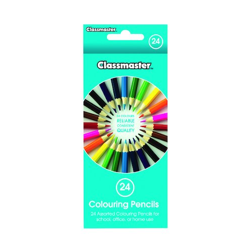 Classmaster Colouring Pencils Assorted (24 Pack) CPW24 (EG60068)