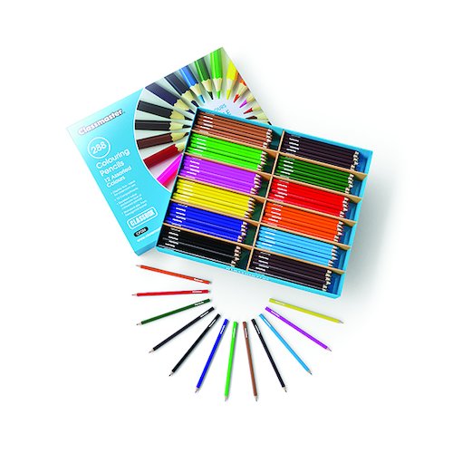 Classmaster Colouring Pencils Assorted (288 Pack) CP288 (EG60071)