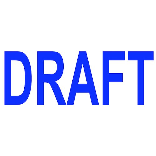 COLOP Green Line Word Stamp DRAFT Blue C144836DRA (EM00819)