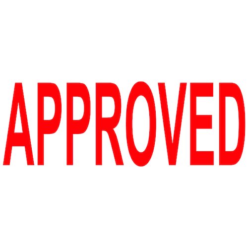 COLOP Green Line Word Stamp APPROVED Red C144837APP (EM00828)