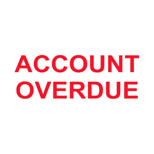 COLOP Green Line Word Stamp Account OVERDUE Red C144837ACC (EM00834)