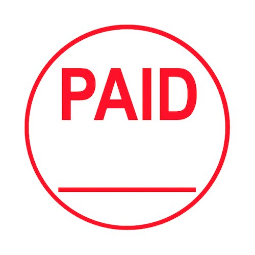 COLOP EOS R17 PAID Pre Inked Circular Stamp C109531PAI (EM00836)