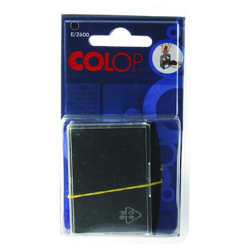 COLOP E/2600 Replacement Ink Pad Black (2 Pack) E2600BK (EM30448)
