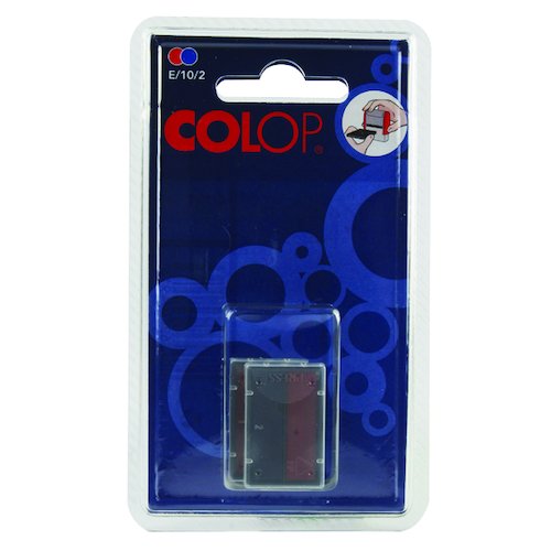 COLOP E/10/2 Replacement Ink Pad Blue/Red (2 Pack) E/10/2 (EM30491)