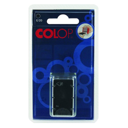 COLOP E/20 Replacement Ink Pad Black (2 Pack) E20BK (EM30492)