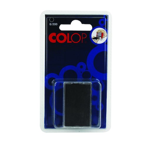 COLOP E/200 Replacement Ink Pad Black (2 Pack) E200BK (EM30496)