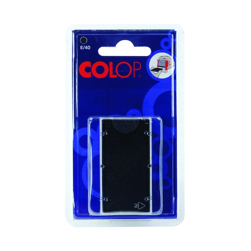 COLOP E/40 Replacement Ink Pad Black (2 Pack) E40BK (EM30508)