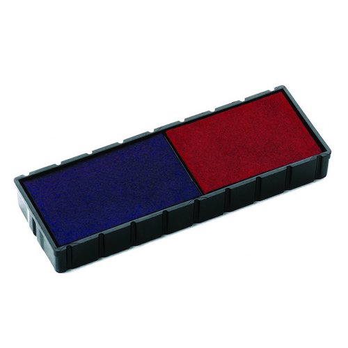 COLOP E/12/2 Replacement Ink Pad Blue/Red (2 Pack) E/12/2 (EM38384)