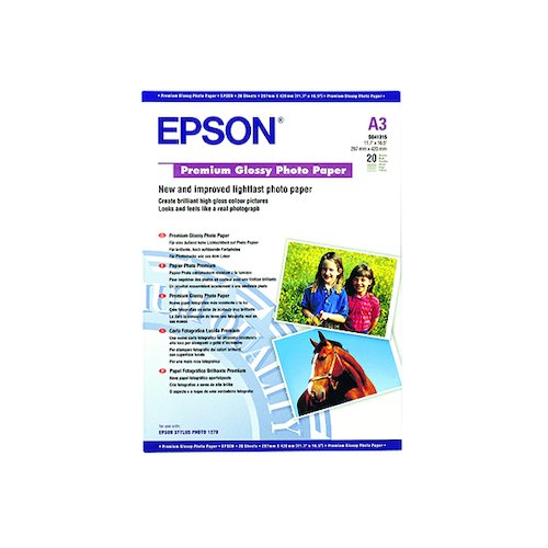 Epson A3 Premium Glossy Photo Paper 255gsm (20 Pack) C13S041315 (EP41315)