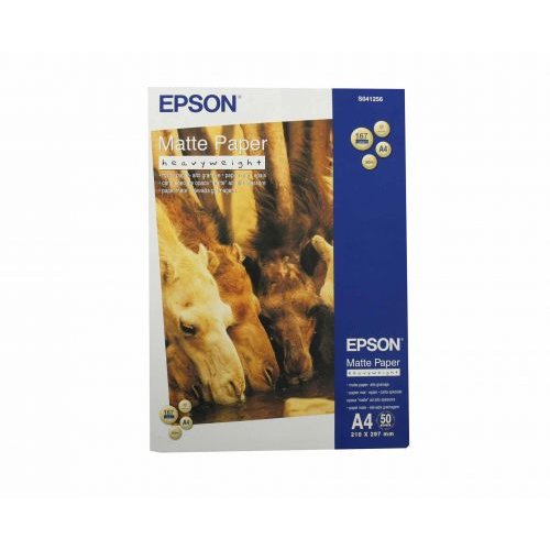 Epson A4 Matte Heavyweight Paper 50 Sheets   C13S041256 (EPS041256)