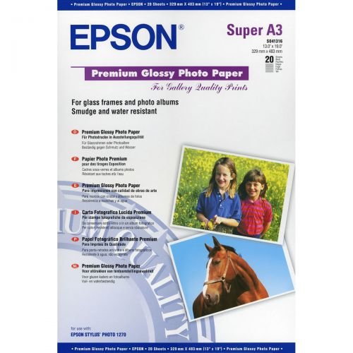 Epson A3 Plus Glossy Photo Paper 20 Sheets   C13S041316 (EPS041316)