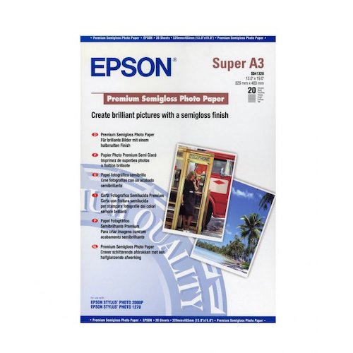 Epson A3 Plus Semi Gloss Photo Paper 20 Sheets   C13S041328 (EPS041328)