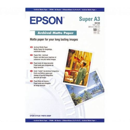Epson A3 Plus Archival Matte Paper 50 Sheets   C13S041340 (EPS041340)