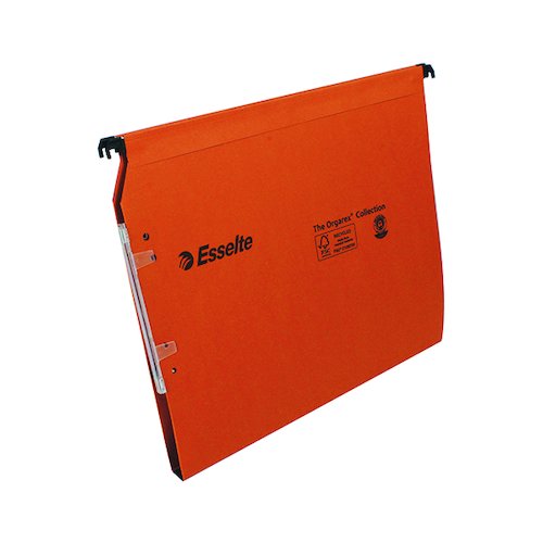 Esselte Orgarex 15mm Lateral File A4 Orange (25 Pack) 21628 (ES21628)