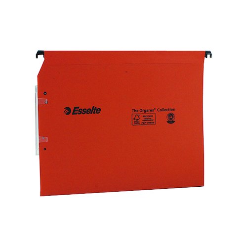 Esselte Orgarex 30mm Lateral File A4 Orange (25 Pack) 21629 (ES21629)