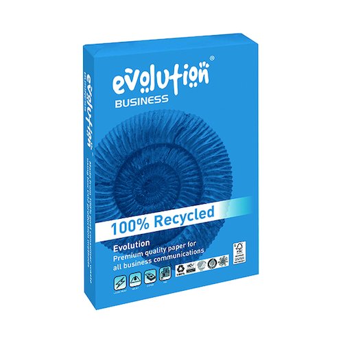 Evolution White A4 Business Recycled Paper 90gsm (500 Pack) EVBU2190 (EVO00081)