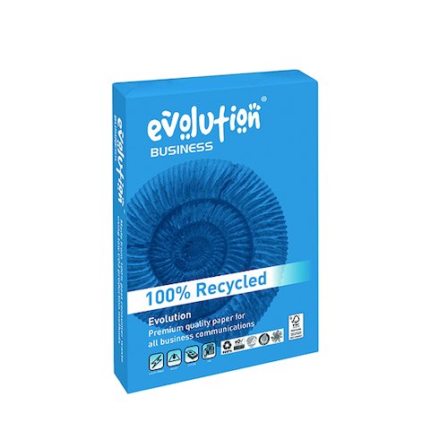 Evolution White A4 100gsm Business Recycled Paper Ream 500 EVBU21100 (EVO00083)