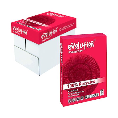 Evolution White Everyday A4 Recycled Paper 80gsm (2500 Pack) EVE2180 (EVO00092)