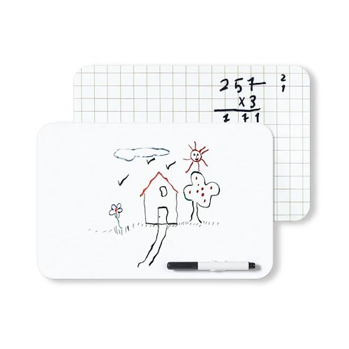 Frameless Plain & Grid Non Magnetic Whiteboard (FS669012)