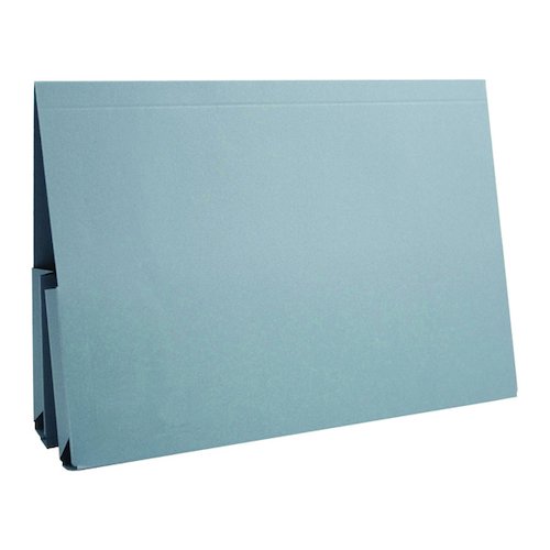 Exacompta Guildhall Legal Double Pocket Wallet Foolscap Blue (25 Pack) 214 BLU (GH10069)