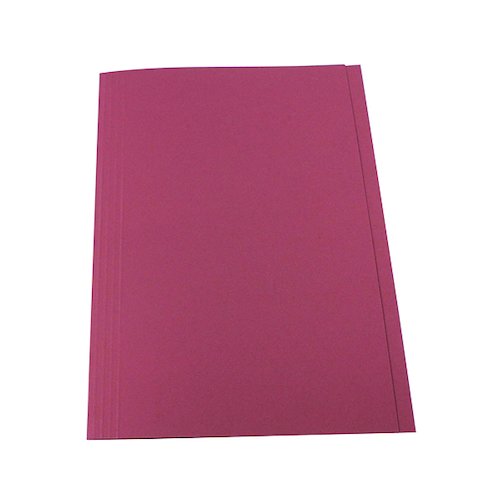 Exacompta Guildhall Square Cut Folder 315gsm Foolscap Pink (100 Pack) FS315 PNKZ (GH14096)