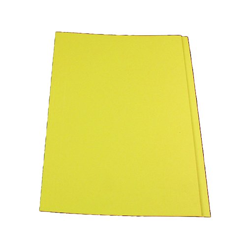 Exacompta Guildhall Square Cut Folder 315gsm Foolscap Yellow (100 Pack) FS315 YLWZ (GH14098)