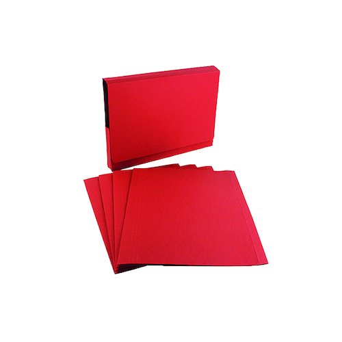 Exacompta Guildhall Square Cut Folder 315gsm Foolscap Red (100 Pack) FS315 REDZ (GH14100)