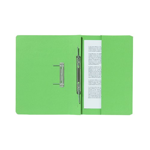 Exacompta Guildhall Pocket Spiral File 285gsm Green (25 Pack) 347 GRNZ (GH14204)