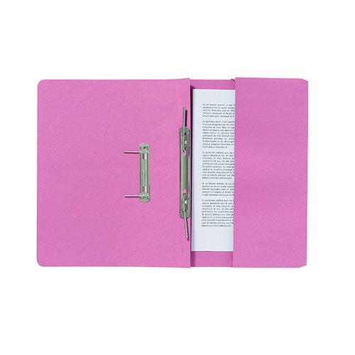 Exacompta Guildhall Pocket Spiral File 285gsm Pink (25 Pack) 347 PNKZ (GH14205)