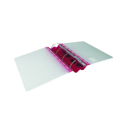 Guildhall GLX Ergogrip Ring Binder Frosted A4 Raspberry (2 Pack) 4545 (GH14545)