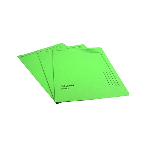 Exacompta Guildhall Slipfile Manilla 230gsm Green (50 Pack) 4603Z (GH14603)