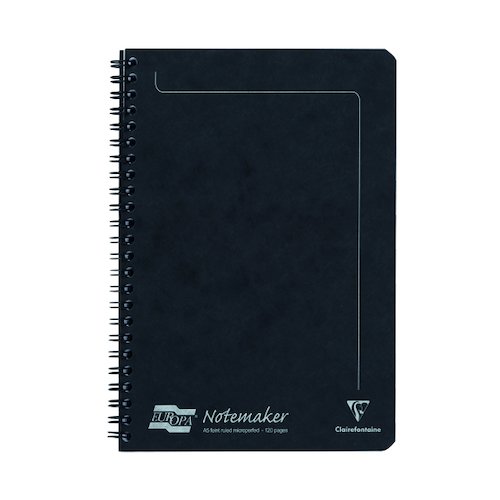 Clairefontaine Europa Notemakers Notebook A5 Black (10 Pack) 4852 (GH14852)
