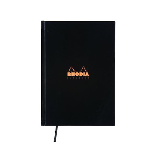 Rhodia Business Book A5 Casebound Hardback 192 Pages Black (3 Pack) 119231C (GH15279)