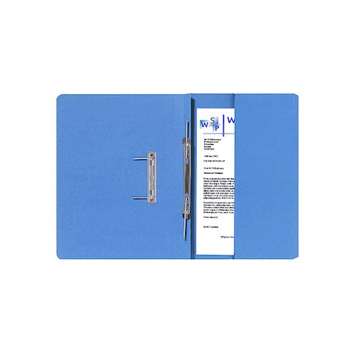 Exacompta Guildhall Right Hand Transfer Spiral Pocket File 315gsm Foolscap Blue (25 Pack) 211/9060Z (GH25484)