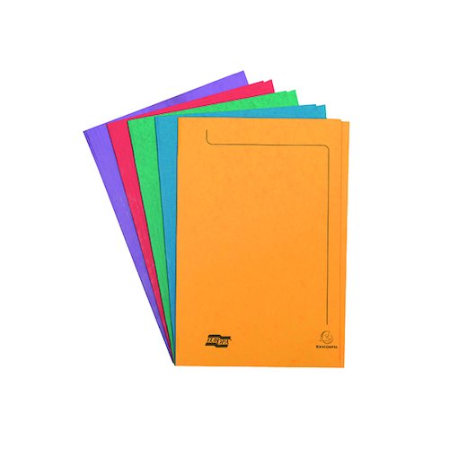 Europa Square Cut Folder 300 micron Foolscap Assorted (50 Pack) 4820 (GH4820)