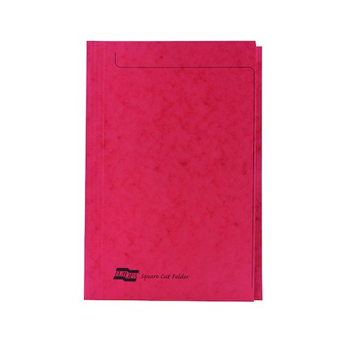Europa Square Cut Folder 300 micron Foolscap Red (50 Pack) 4828 (GH4828)