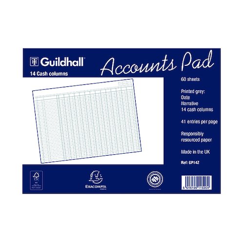Guildhall Account Pad (86514EX)