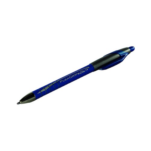 PaperMate Flexgrip Elite Retractable Ballpoint Pen Medium Blue (12 Pack) S0767610 (GL76761)