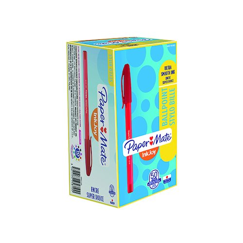 Paper Mate Red InkJoy 100 Ballpoint Pen (50 Pack) S0957140 (GL95714)