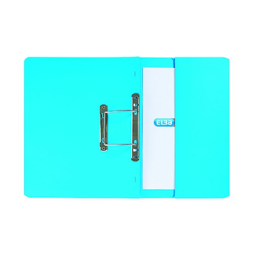 Elba Stratford Spring Pocket File 320gsm Foolscap Blue (25 Pack) 100090146 (GX30113)