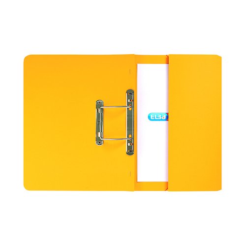 Elba Stratford Spring Pocket File 320gsm Foolscap Yellow (25 Pack) 100090150 (GX30119)
