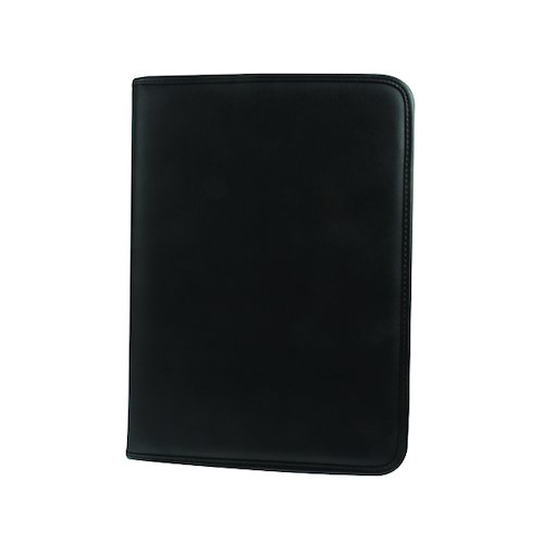 Monolith Leather Look Zipped Ring Binder A4 Black 2926 (HM29260)