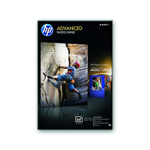 HP White 10x15cm Advanced Glossy Photo Paper (25 Pack) Q8691A (HPQ8691A)