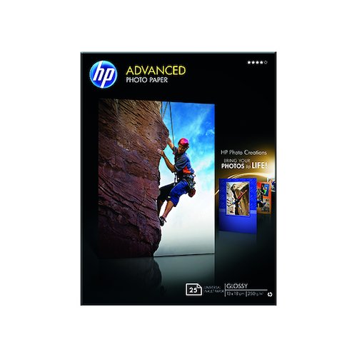 HP White 13x18cm Advanced Glossy Photo Paper (25 Pack) Q8696A (HPQ8696A)