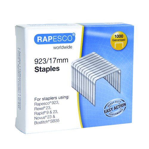 Rapesco 923/17mm Staples (1000 Pack) 1240 (HT00548)