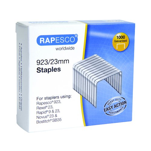Rapesco 923/23mm Staples (1000 Pack) 1242 (HT00552)