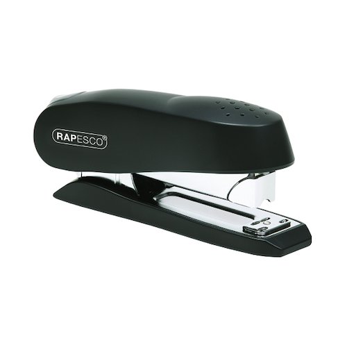 Rapesco Luna Heavy Duty Black Half Strip Stapler 0238 (HT01117)